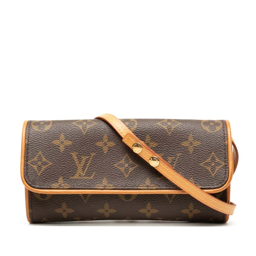 Louis Vuitton Monogram Pochette Twin PM Brown Very good condition - Front View