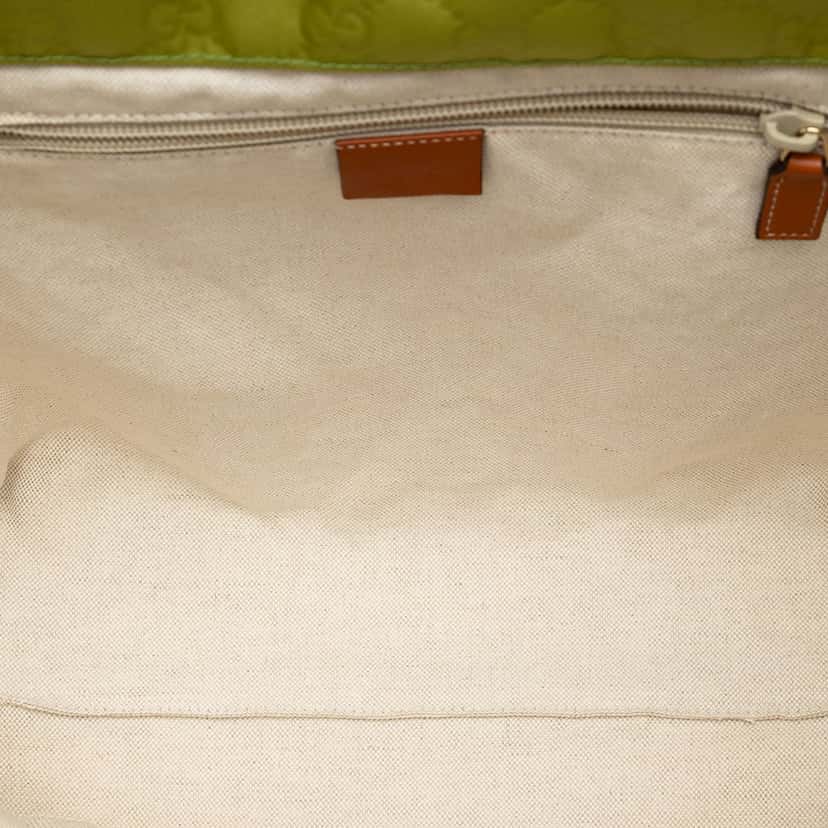 Gucci GG Nylon Tote Green Very good condition - Model View