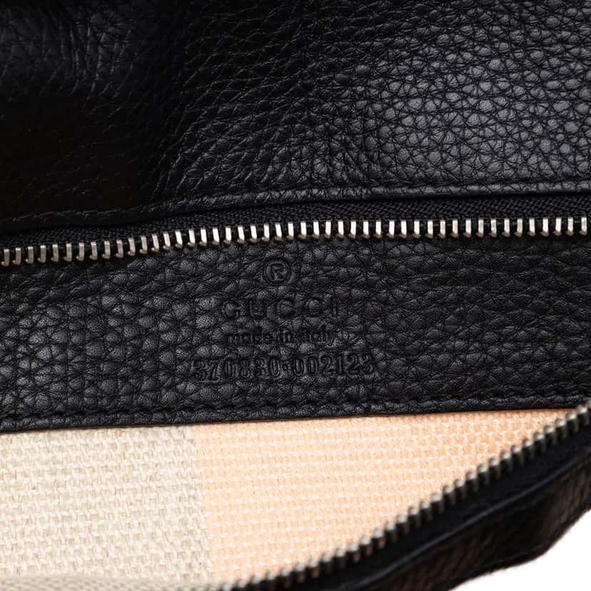 Gucci Large Calfskin Bamboo Daily Satchel Black Leather Very good condition - Box View