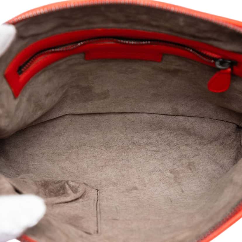 Bottega Veneta Nappa Intrecciato Nodini Crossbody Orange Leather Very good condition - Model View