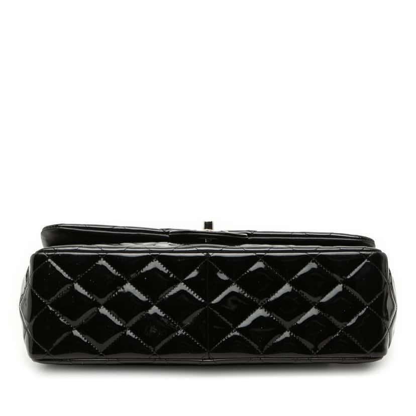 Chanel Jumbo Classic Patent Double Flap Black Leather Very good condition - Inside View