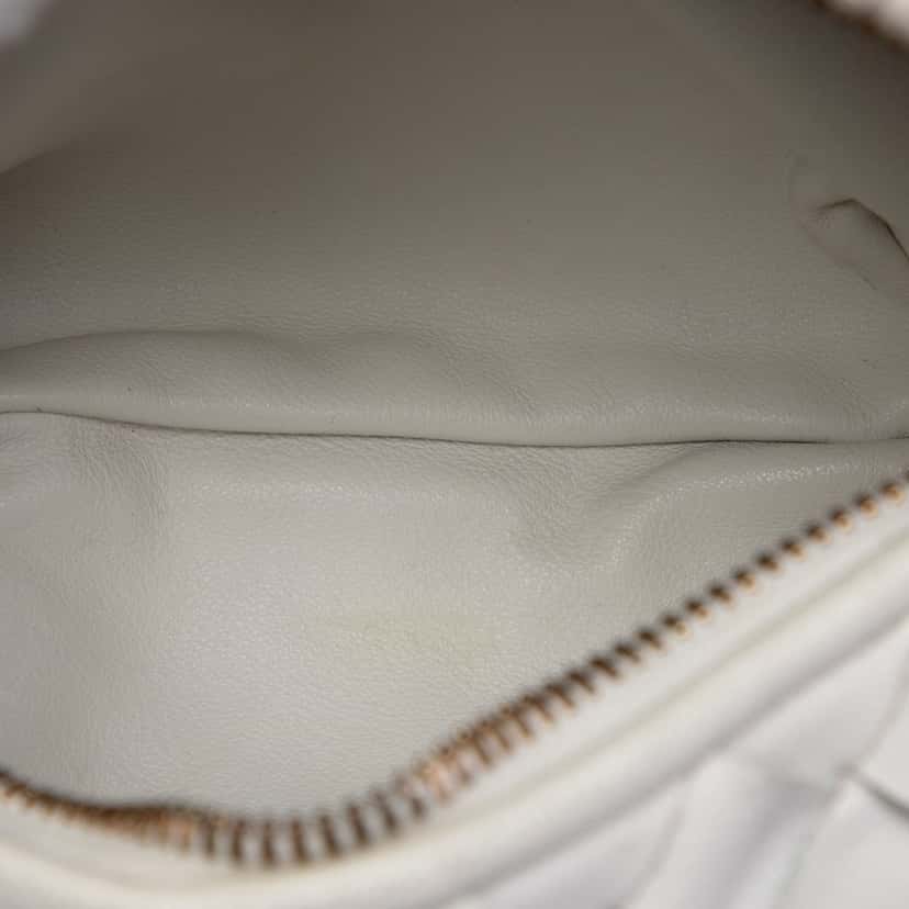 Bottega Veneta Mini Nappa Intrecciato Jodie White Leather Very good condition - Model View