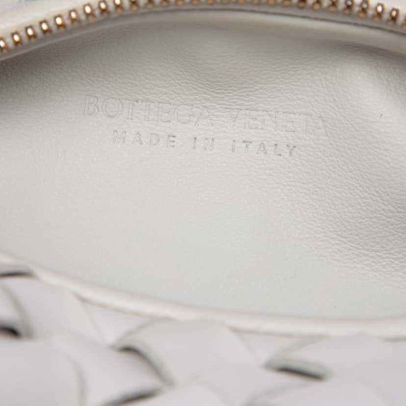 Bottega Veneta Mini Nappa Intrecciato Jodie White Leather Very good condition - Box View