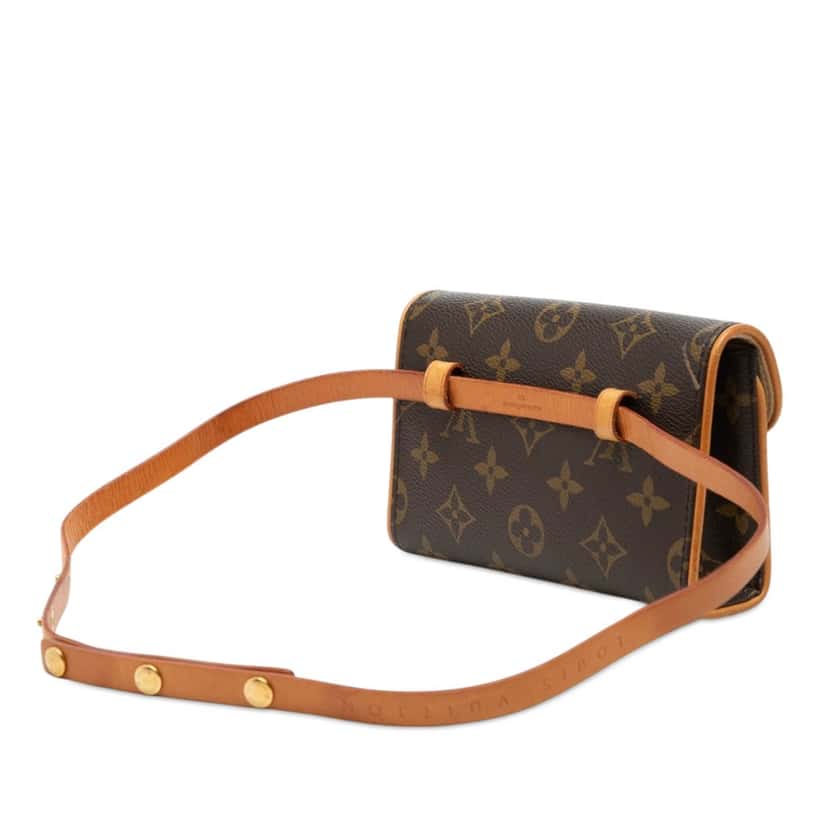 Louis Vuitton Monogram Pochette Florentine Brown Very good condition - Back View