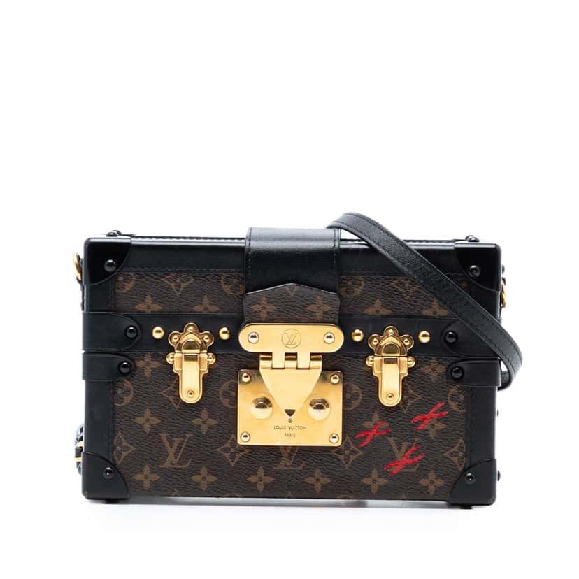 Louis Vuitton Monogram Petite Malle Brown Very good condition - Front View