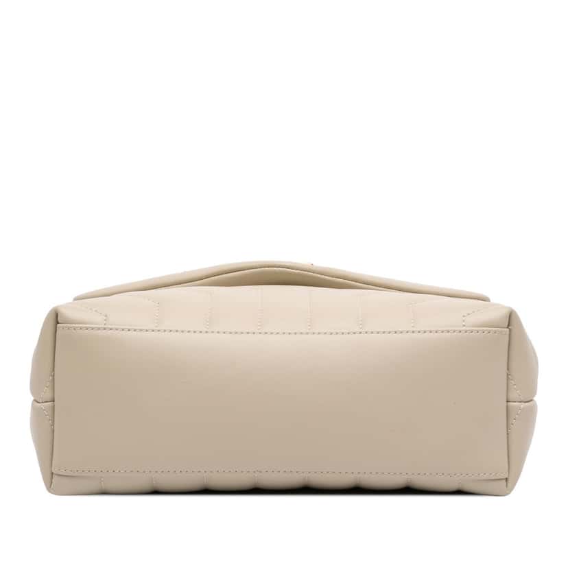 Saint Laurent Small Matelasse Calfskin Monogram LouLou Shoulder Bag Brown Leather Very good condition - Inside View