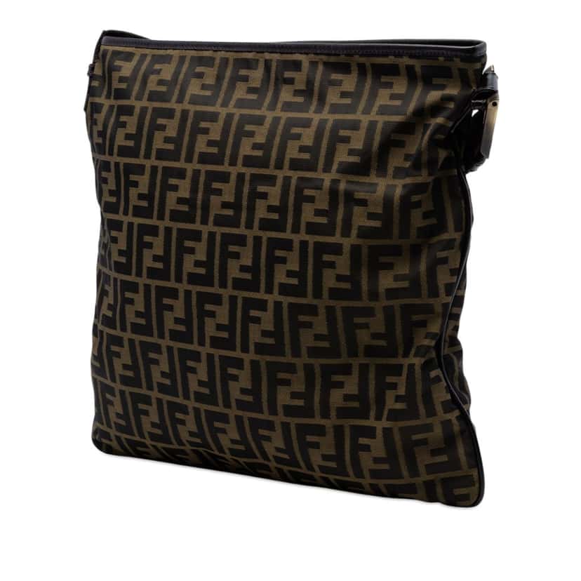 Fendi Zucca Canvas Crossbody Brown Very good condition - Back View
