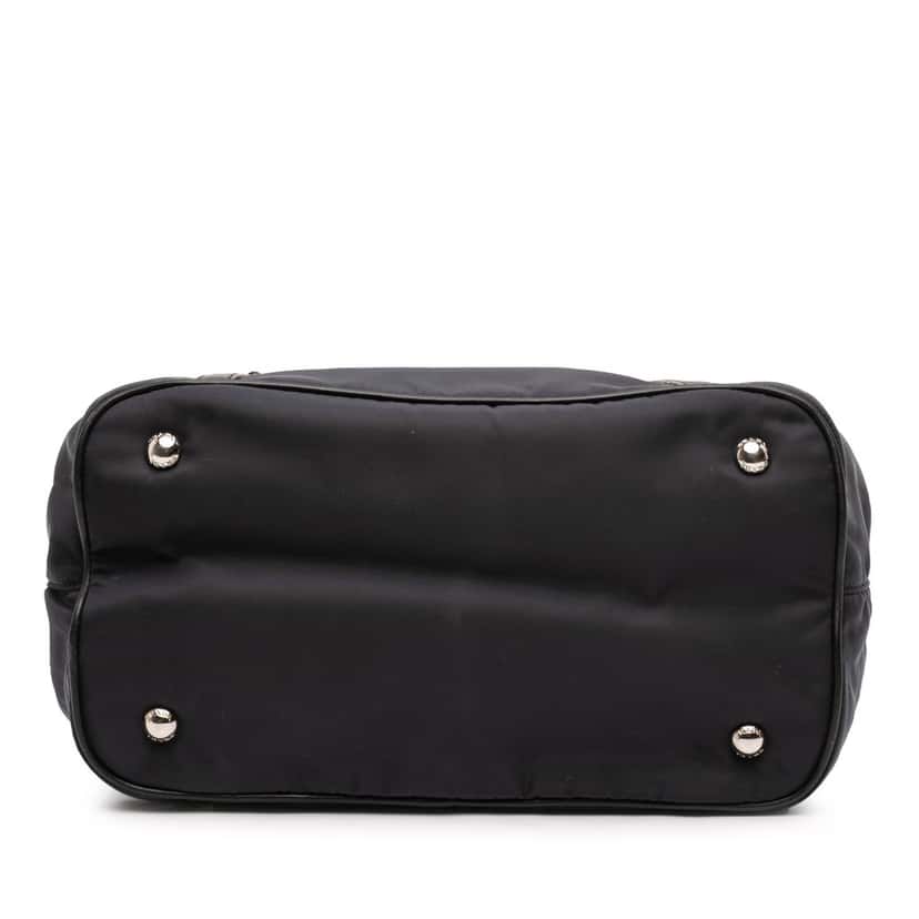 Prada Soft Calf Trimmed Tessuto Satchel Black Very good condition - Inside View
