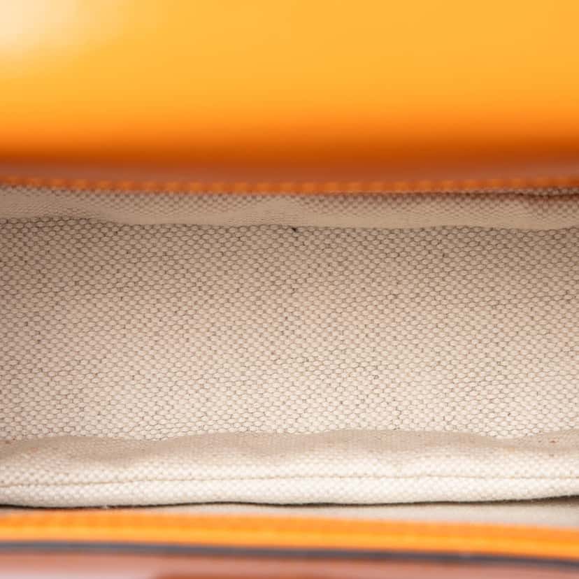 Gucci Mini Calfskin 1947 Bamboo Top Handle Bag Orange Leather Very good condition - Model View