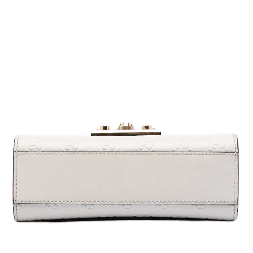 Gucci Small Guccissima Padlock Crossbody White Leather Very good condition - Inside View