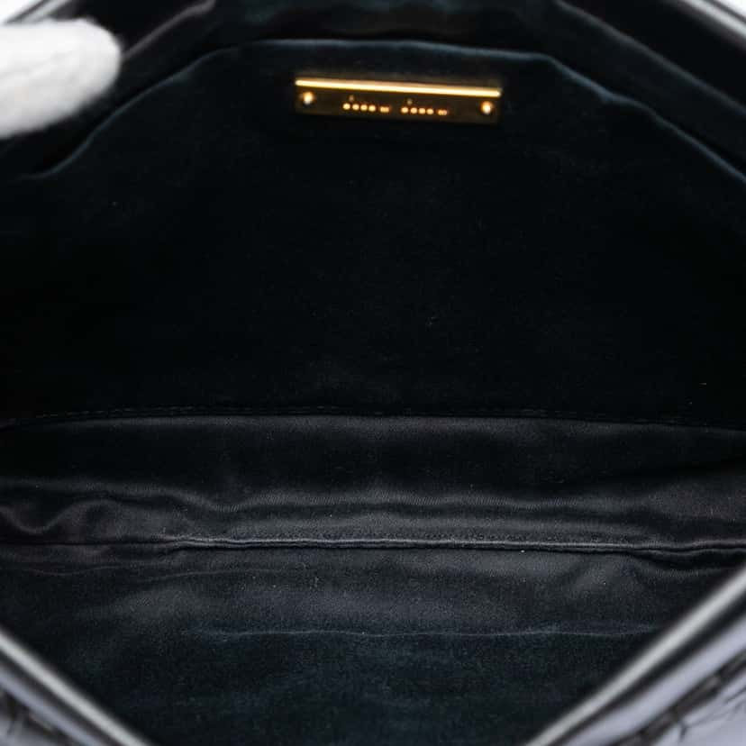 Miu Miu Matelasse Nappa Frame Clutch Black Leather Very good condition - Model View