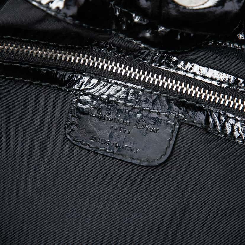 Dior Patent Cannage Le Trente Tote Black Leather Very good condition - Box View