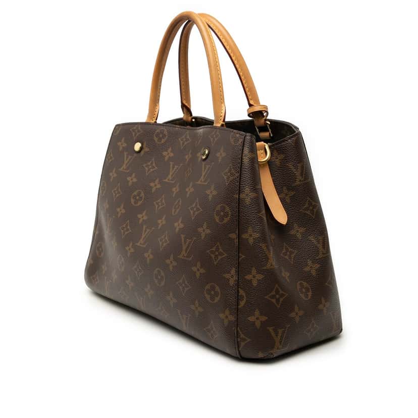 Louis Vuitton Monogram Montaigne MM Brown Very good condition - Back View