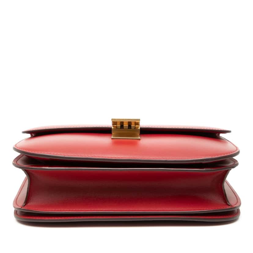 Celine Medium Calfskin Classic Box Red Leather Very good condition - Inside View