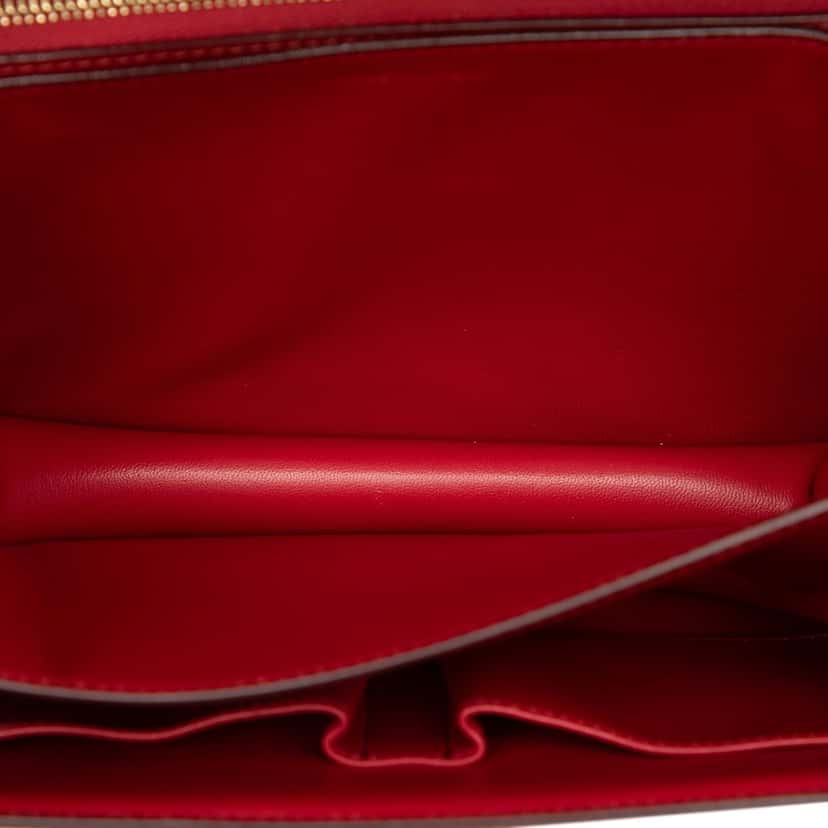 Celine Medium Calfskin Classic Box Red Leather Very good condition - Model View