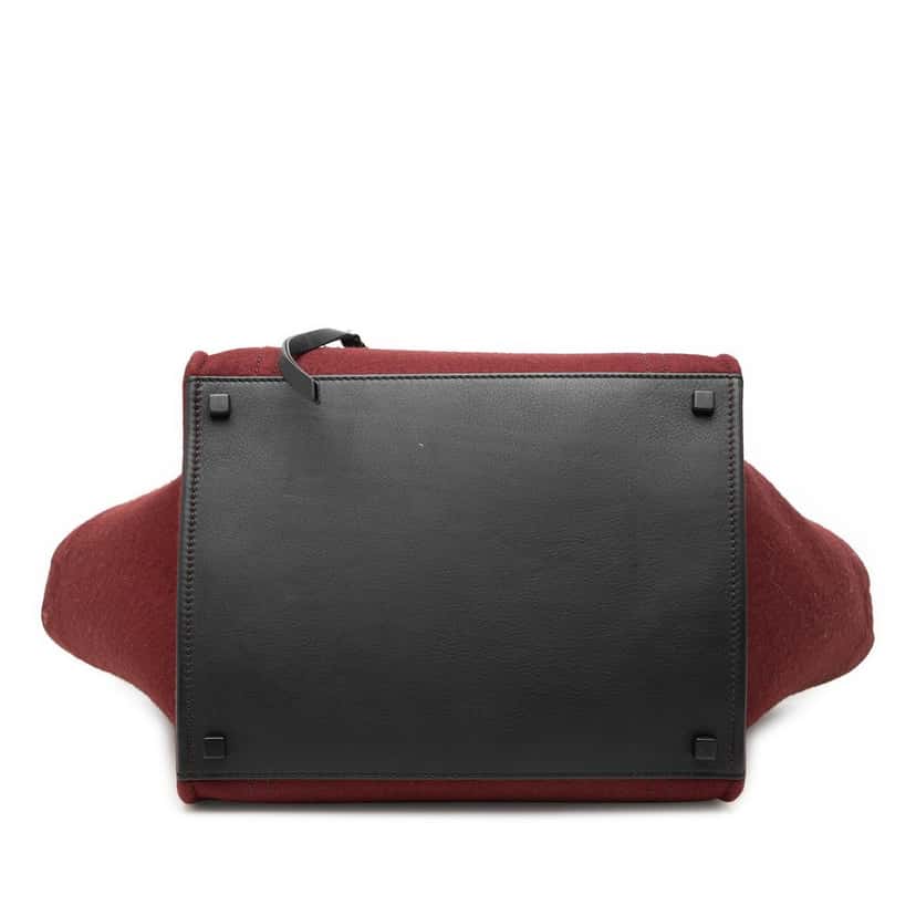 Celine Medium Felt Phantom Luggage Tote Red Very good condition - Inside View