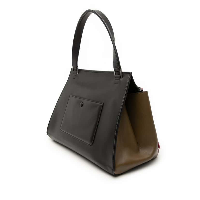 Celine Medium Tricolor Leather Edge Handbag Pink Leather Very good condition - Back View