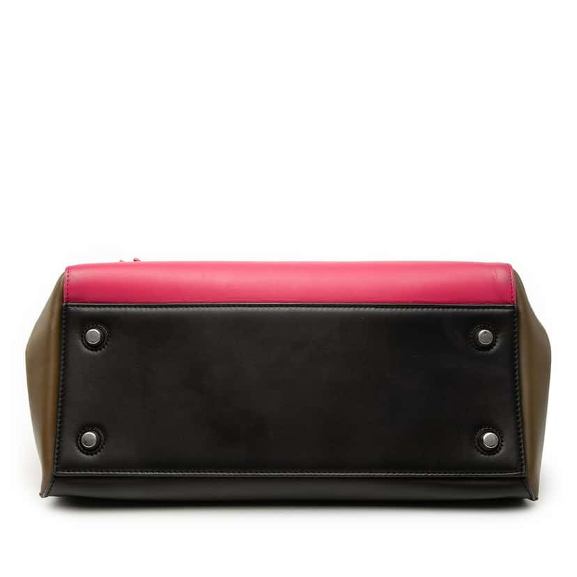 Celine Medium Tricolor Leather Edge Handbag Pink Leather Very good condition - Inside View