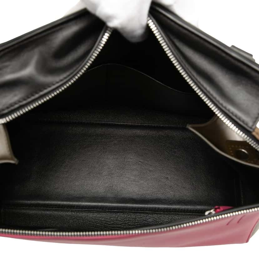 Celine Medium Tricolor Leather Edge Handbag Pink Leather Very good condition - Model View
