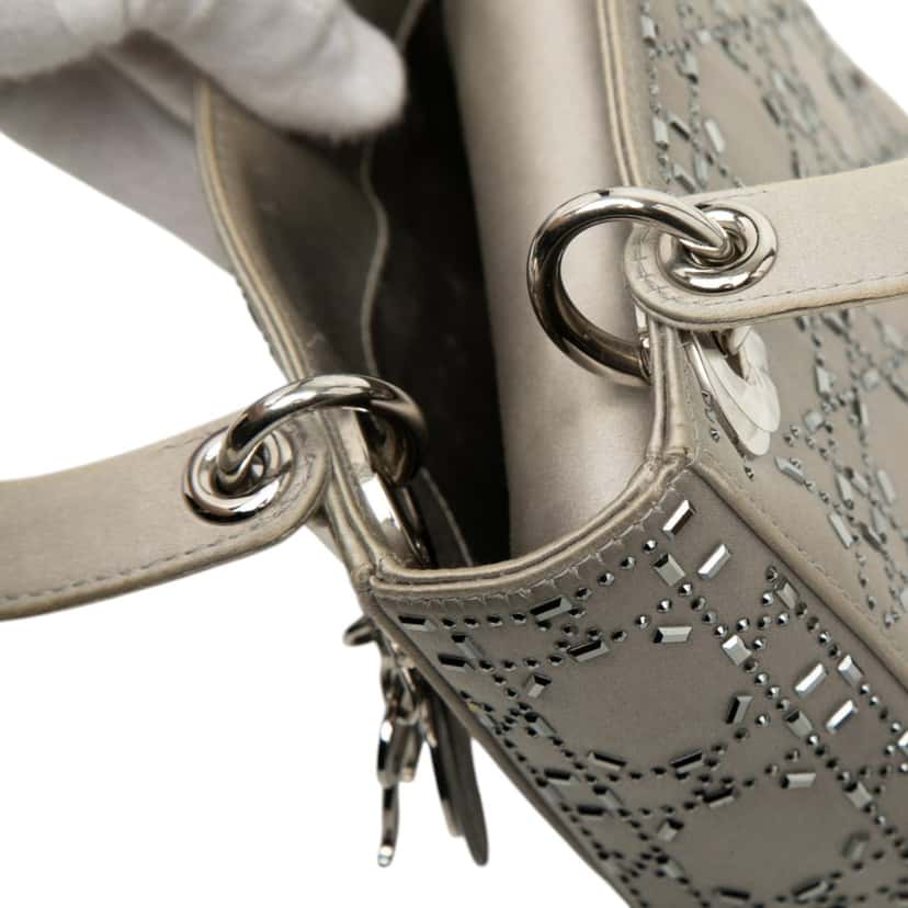 Dior Mini Satin Cannage Crystal Embellished Lady Dior Other Very good condition - Box View