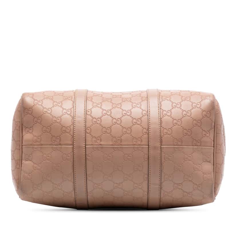 Gucci Medium Guccissima Joy Boston Bag Brown Leather Very good condition - Inside View