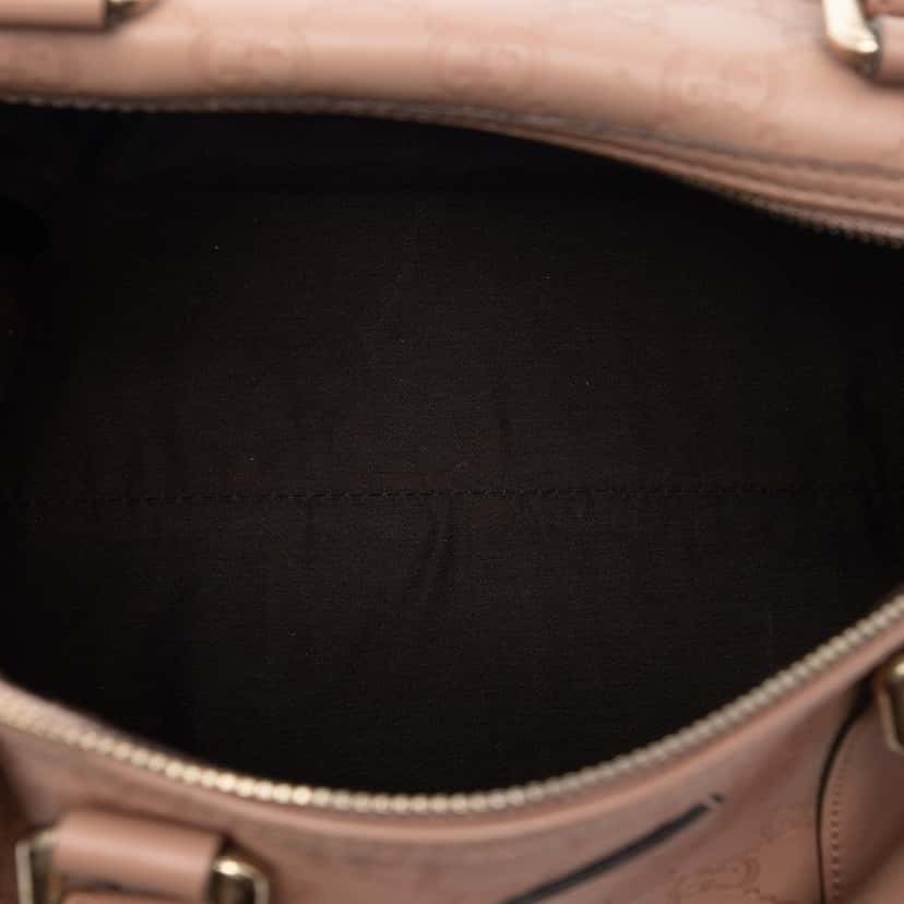 Gucci Medium Guccissima Joy Boston Bag Brown Leather Very good condition - Model View