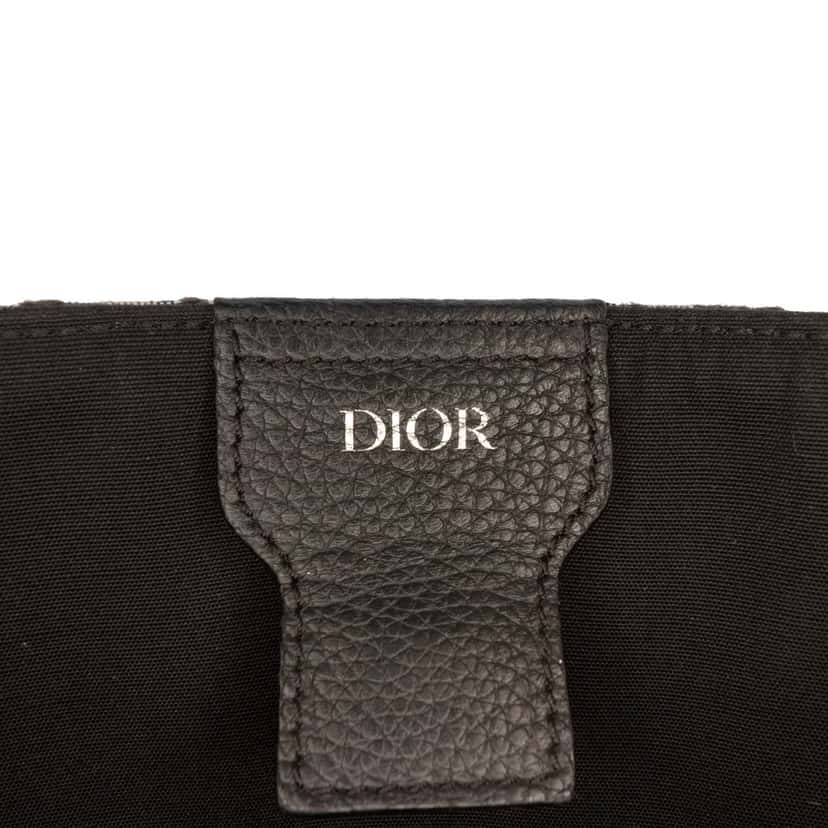 Dior Oblique Canvas and Leather Saddle Tote Blue Very good condition - Box View
