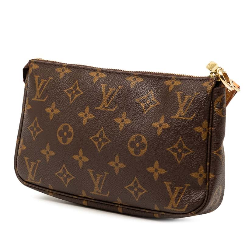 Louis Vuitton Monogram Pochette Accessoires Long Strap Brown Very good condition - Back View