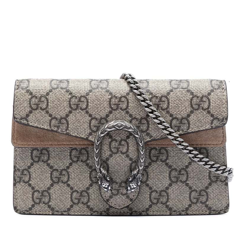 Gucci Mini GG Supreme Dionysus Crossbody Beige Very good condition - Front View