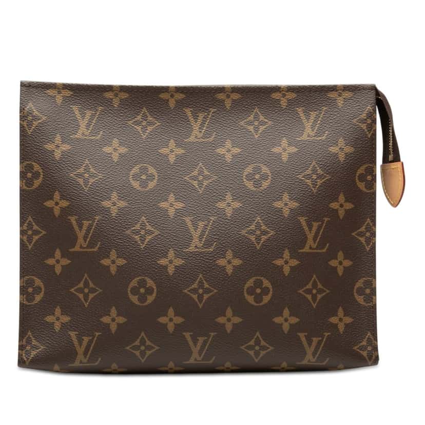 Louis Vuitton Monogram Toiletry Pouch 26 Brown Very good condition - Front View