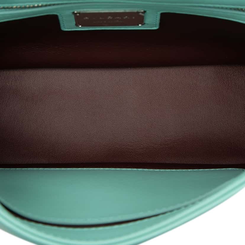 Bvlgari Small Leather Serpenti Cabochon Crossbody Blue Leather Very good condition - Model View