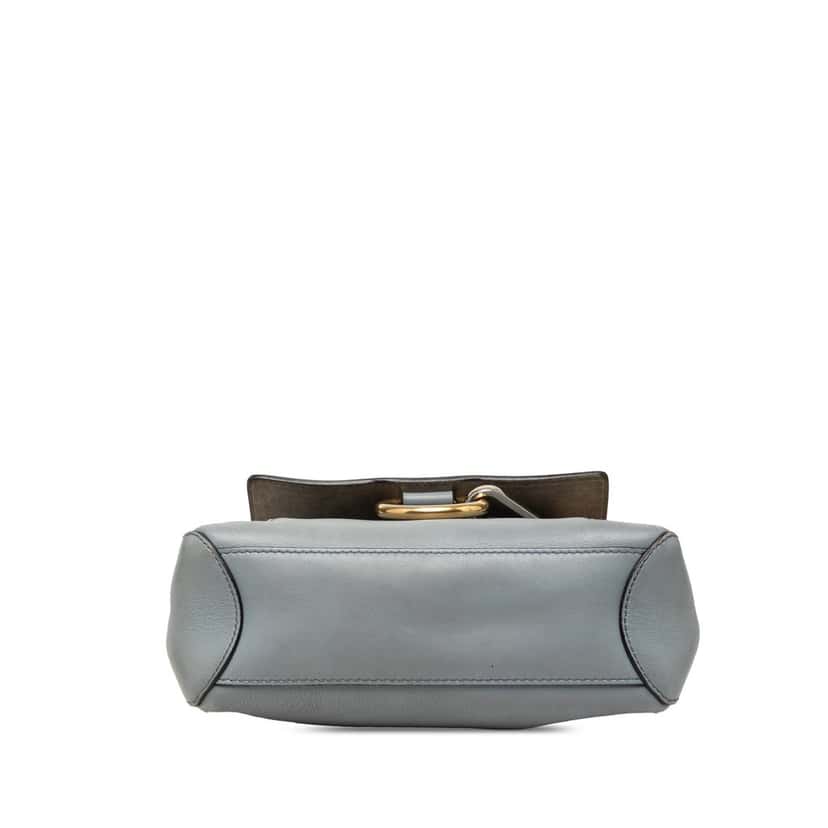 Chloé Mini Leather Faye Day Satchel Blue Leather Very good condition - Inside View
