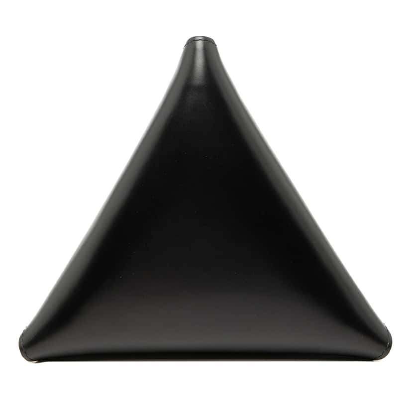 Bottega Veneta Calfskin Pyramid Handbag Black Leather Very good condition - Inside View