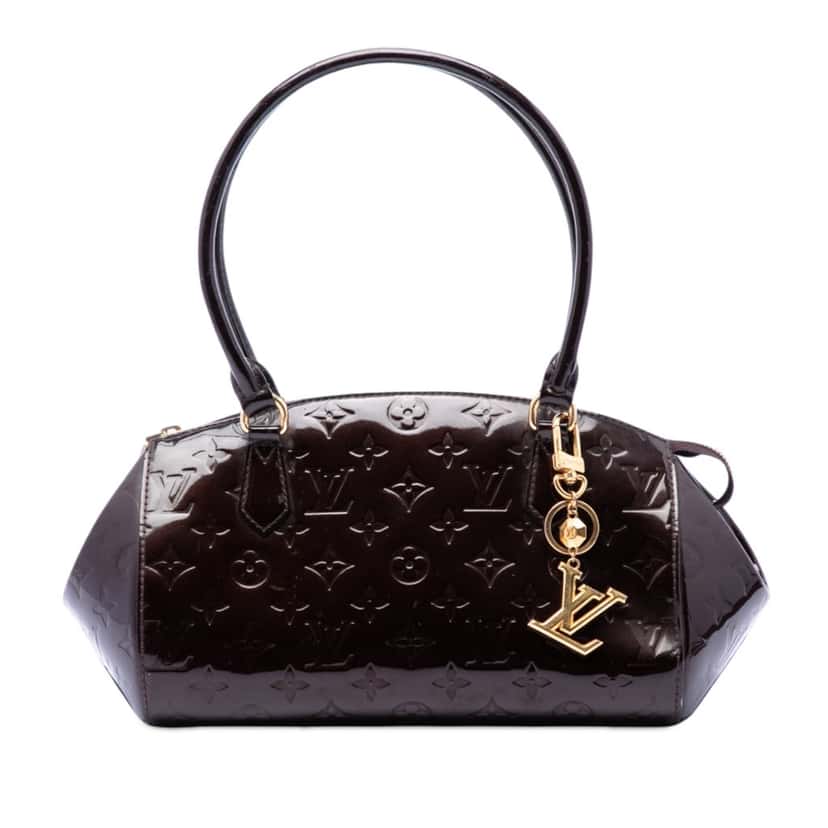 Louis Vuitton Monogram Vernis Sherwood PM Purple Leather Very good condition - Front View