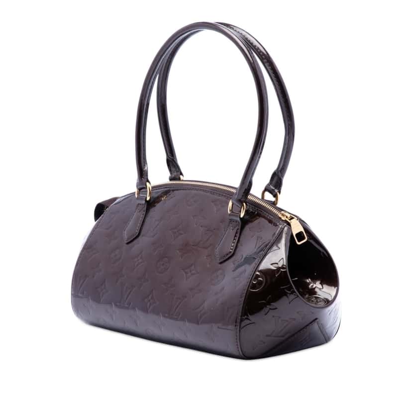 Louis Vuitton Monogram Vernis Sherwood PM Purple Leather Very good condition - Back View