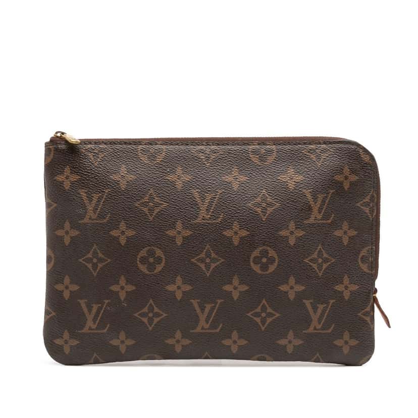 Louis Vuitton Monogram Etui Voyageur PM Brown Very good condition - Front View