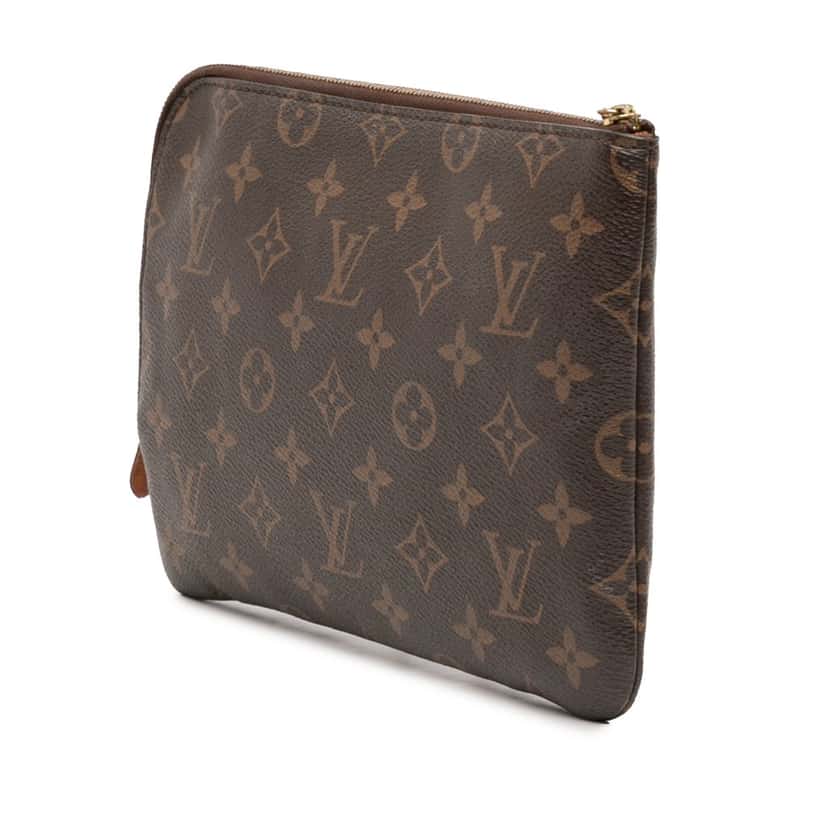 Louis Vuitton Monogram Etui Voyageur PM Brown Very good condition - Back View