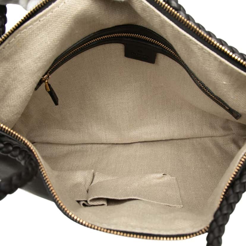 Gucci Leather Handmade Tote Black Leather Very good condition - Model View