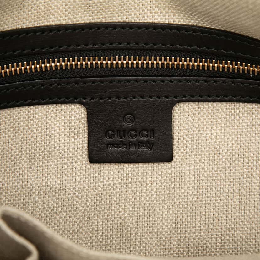 Gucci Leather Handmade Tote Black Leather Very good condition - Box View