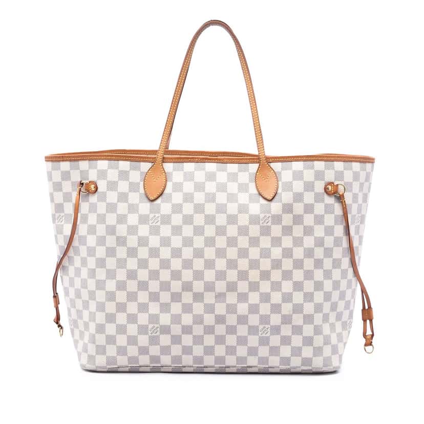Louis Vuitton Damier Azur Neverfull GM White Very good condition - Front View