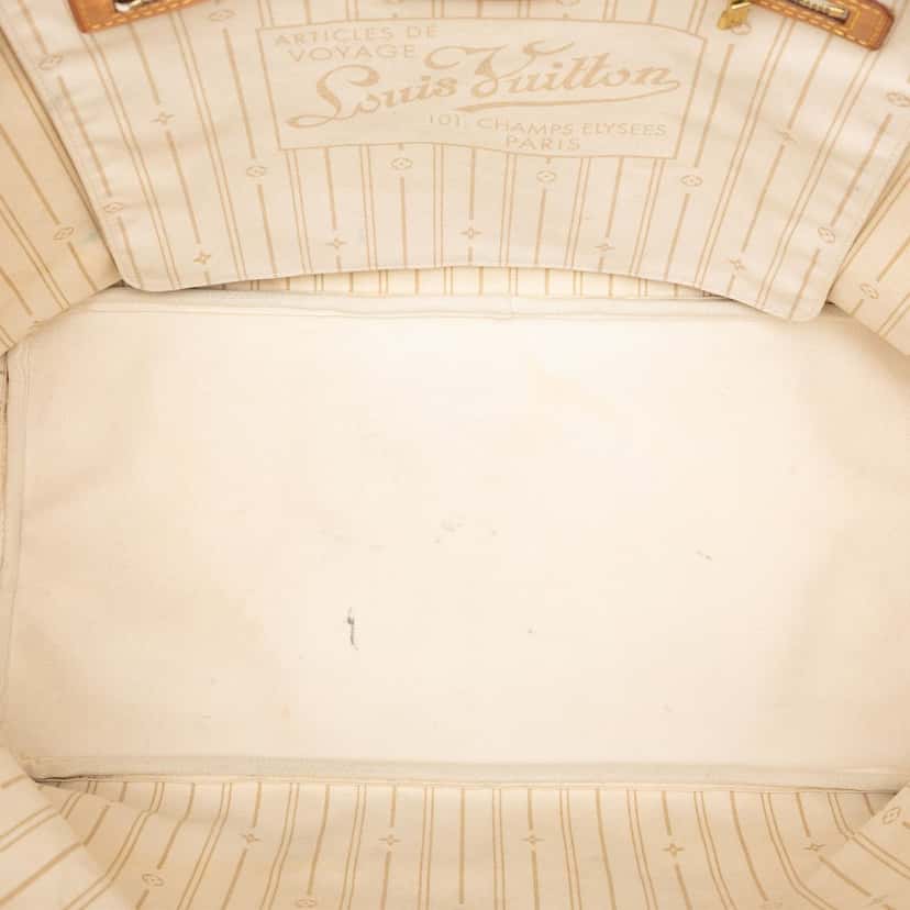 Louis Vuitton Damier Azur Neverfull GM White Very good condition - Model View