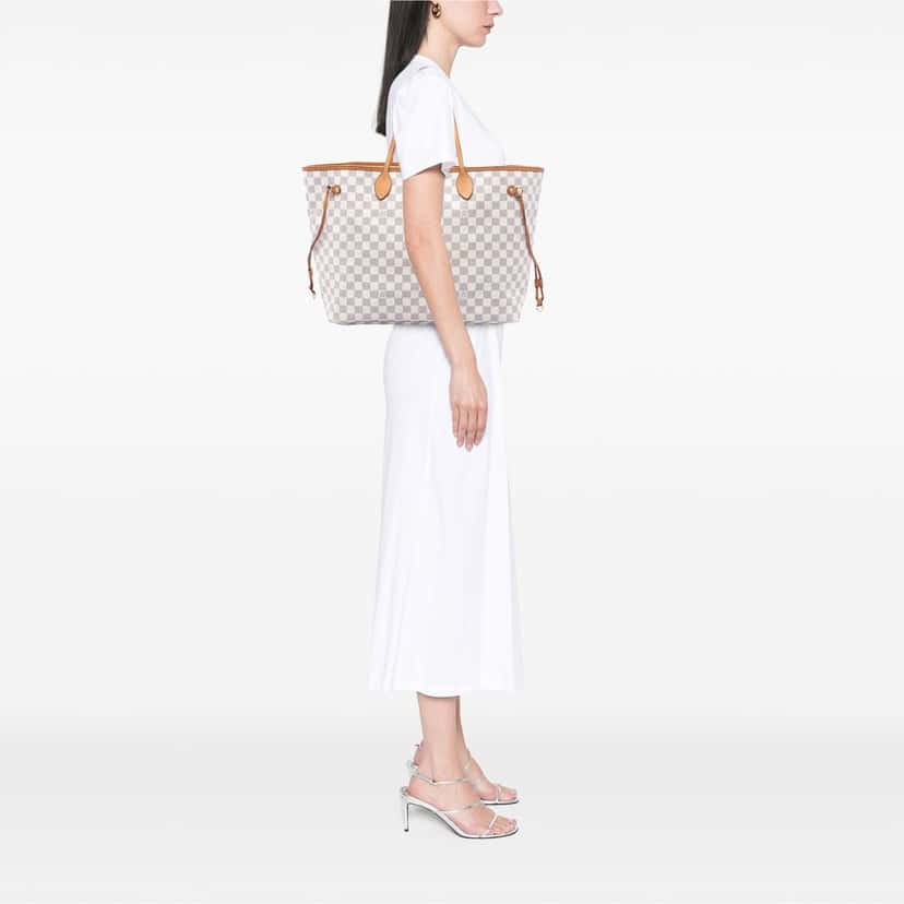 Louis Vuitton Damier Azur Neverfull GM White Very good condition - Box View