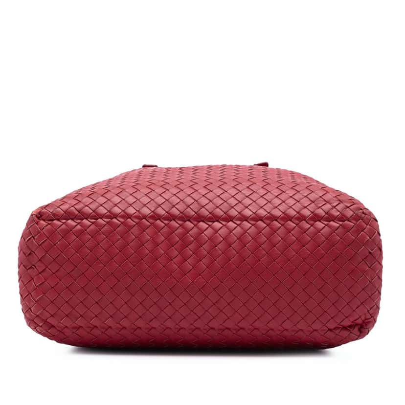 Bottega Veneta Nappa Intrecciato Tote Red Leather Very good condition - Inside View