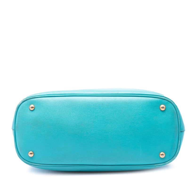 Gucci Leather Bright Bit Satchel Blue Leather Very good condition - Inside View