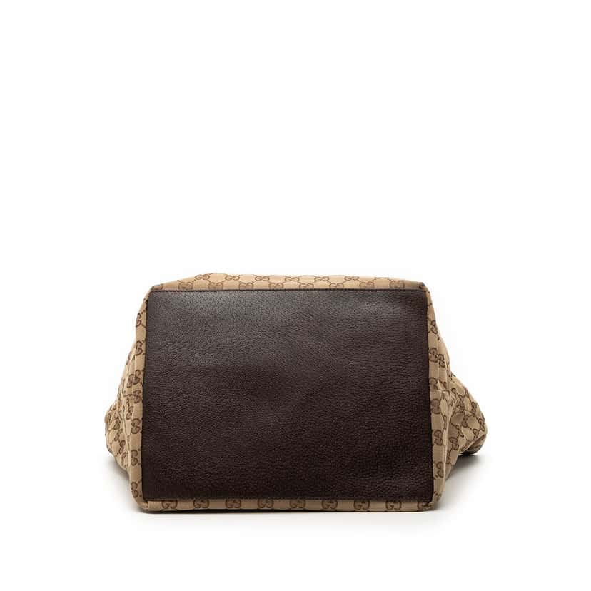 Gucci GG Canvas Web Tote Beige Very good condition - Inside View