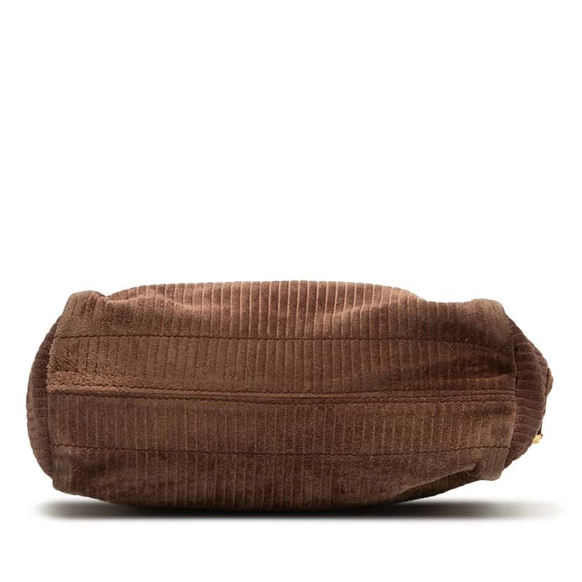 Loewe Corduroy Anagram Shoulder Bag Brown Very good condition - Inside View