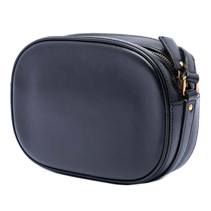 Saint Laurent Calfskin Monogram Le 61 Camera Bag Black Leather Very good condition - Back View