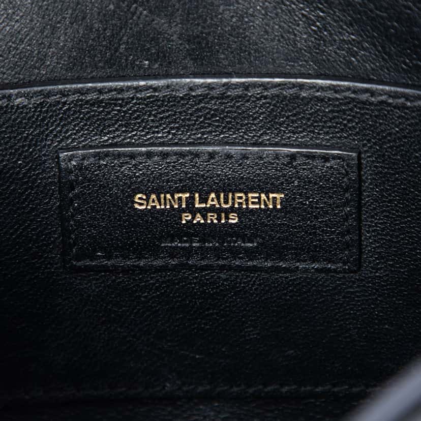 Saint Laurent Calfskin Monogram Le 61 Camera Bag Black Leather Very good condition - Model View
