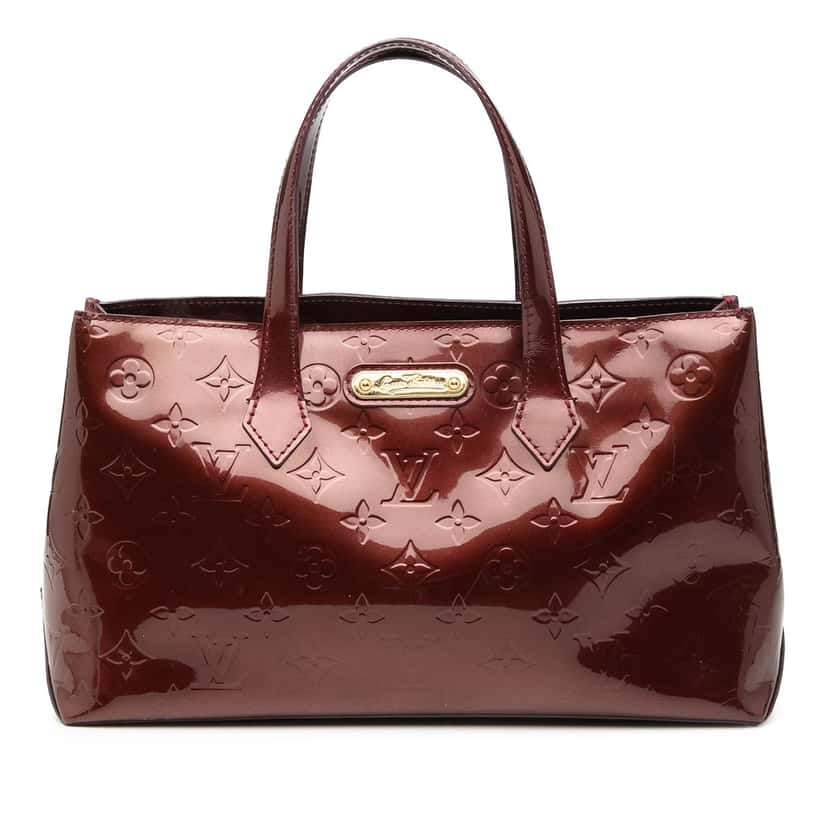 Louis Vuitton Monogram Vernis Wilshire PM Red Leather Good condition - Front View