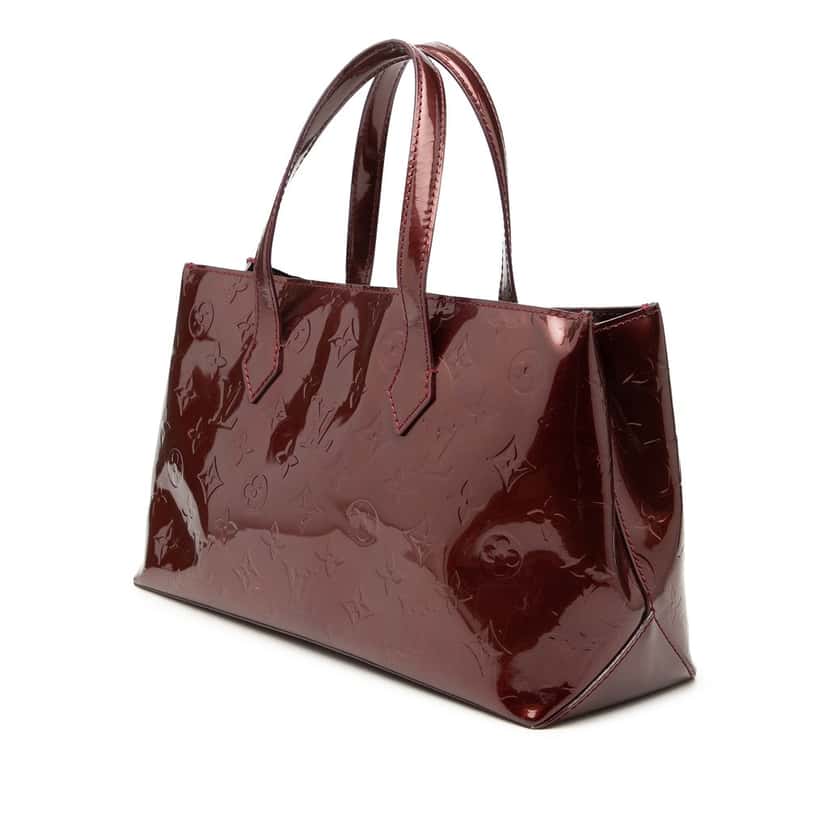Louis Vuitton Monogram Vernis Wilshire PM Red Leather Good condition - Back View